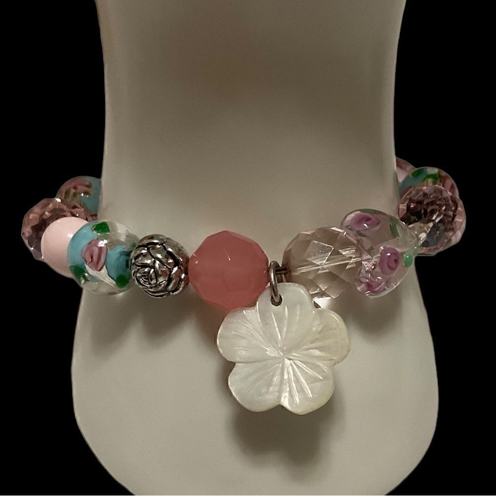 Venetian Glass Bracelet on hold for June 30 Jackie-Cameron